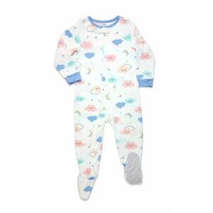 Carter's Toddler Girl's Clouds and Stars Fleece Footed Pajama Sleeper 4T